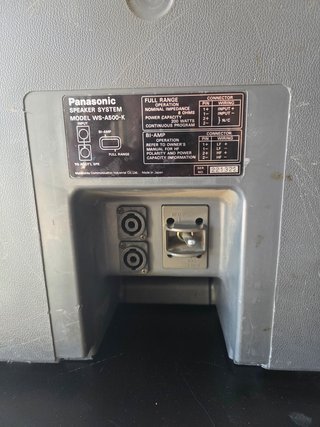 2 Altavoces 12' RAMSA WS-A500-K +tripodes/cables