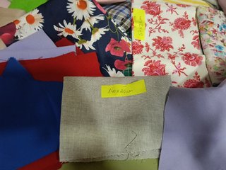 Gran Lote de Retales de Telas Variadas