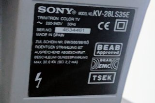 TV Sony Trinitron 28 pulgadas