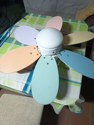 Ventilatore da soffitto per bambini multicolore