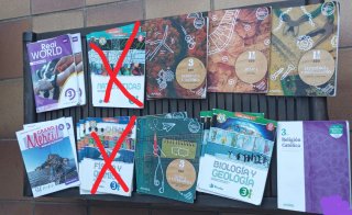 Lote de libros de texto de 3° ESO colegio GSD