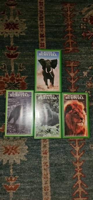Lote 4 Películas VHS El Mundo de Survival