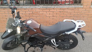Macbor M125 Moto Negra y Marrón
