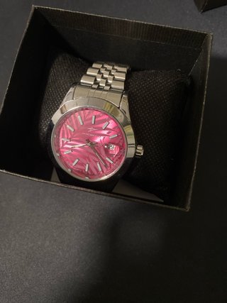 Reloj Ricecca esfera rosa plateado - Nuevo