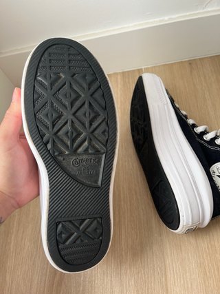 Converse negras plataforma