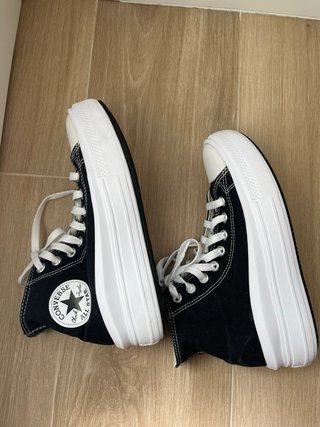 Converse negras plataforma
