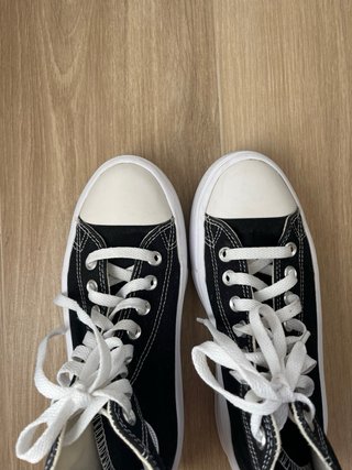 Converse negras plataforma