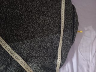 Abrigo hombre gris jaspeado como nuevo