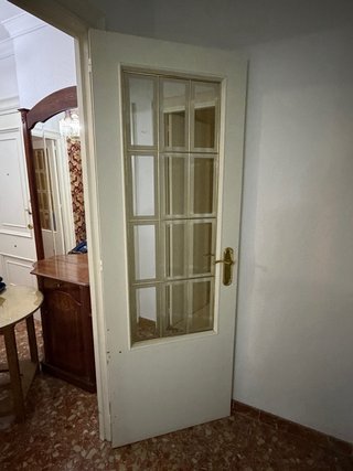 Puertas blancas con cristal