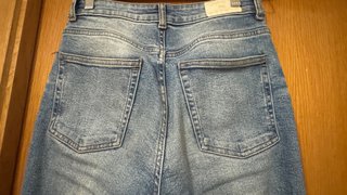 Pantalón tejano flare azul