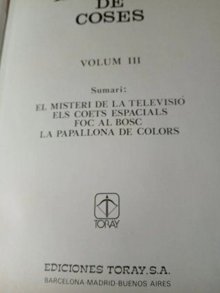 3 libros. Història de las coses "catalan"