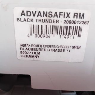 Silla de coche Britax Römer Advansafix (Gr. 1/2/3)