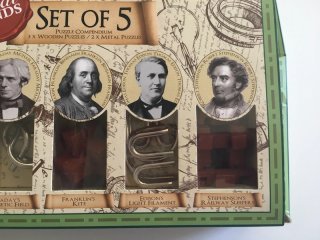 Set 5 Puzzles Metálicos Great Minds
