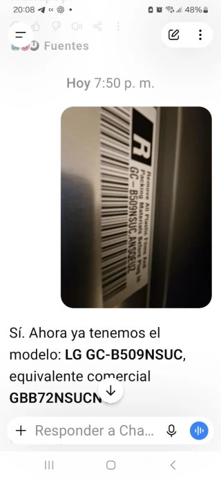 Frigorífico LG Combi No Frost 384L Clase C