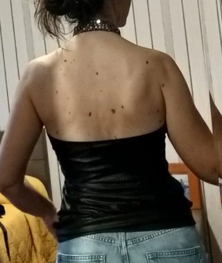 Top de Fiesta Negro con Pedrería