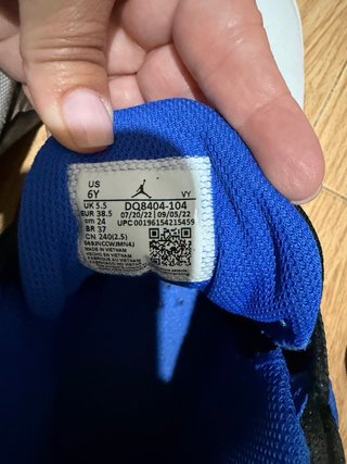 Zapatillas Jordan Blanco y Azul
