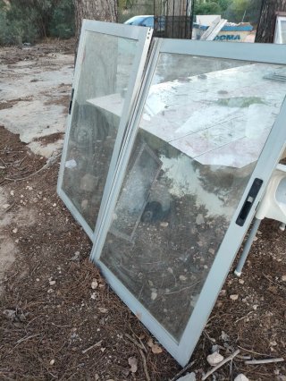 Ventanas correderas aluminio gris
