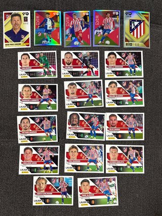 Lote de 19 Cromos Panini Atlético de Madrid