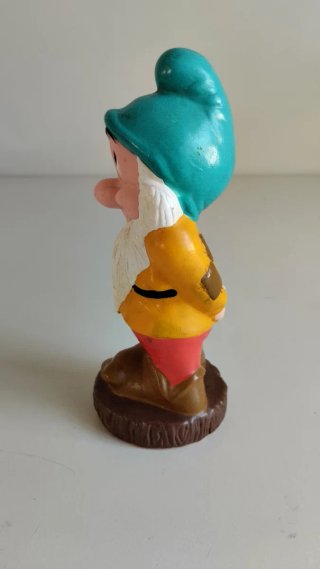 Figura Vintage Enanito Tímido con silbato (Disney)