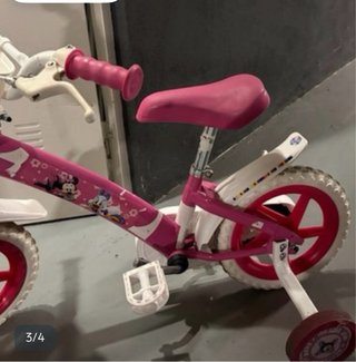 Bicicleta niña Minnie Rosa