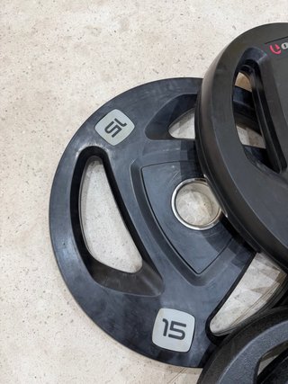 Discos de goma 15 kg y 5 kg