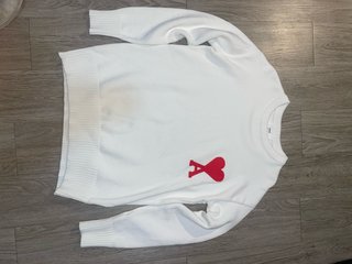 Suéter Ami Paris Corazón Rojo Talla L