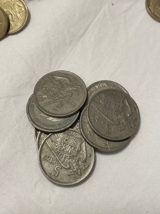 256 Monedas de Peseta Españolas