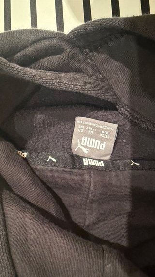 Sudadera Negra Puma para Niña