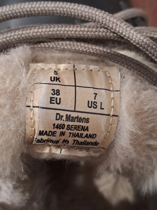 Botas Dr. Martens Talla 38 Forradas