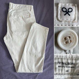 Pantalón chino Silbon Talla 44 Beige
