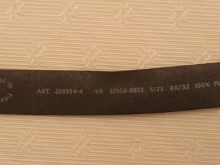 Cinturón Negro Levi's talla 80