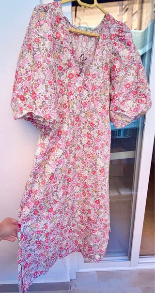 Vestido midi de algodón 100%