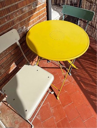 Mesa y 3 Sillas Exterior Ikea