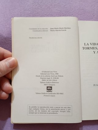 Libro: Lazarillo de Tormes.