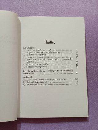 Libro: Lazarillo de Tormes.