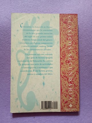 Libro: Lazarillo de Tormes.