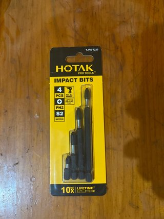 Brocas de Impacto HOTAK PH2 (4 Piezas)
