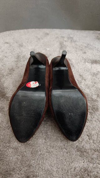 Botines de tacón marrones