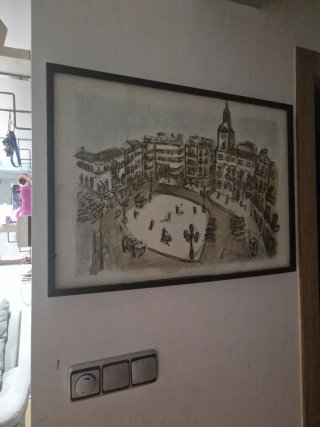 Cuadro con Ilustración Urbana 50 x70