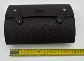 Juego de Póker de Viaje en Piel Marrón Oscura