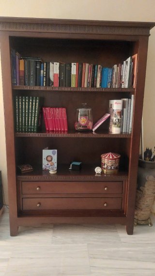 Librería de Madera Maciza Estilo Clásico