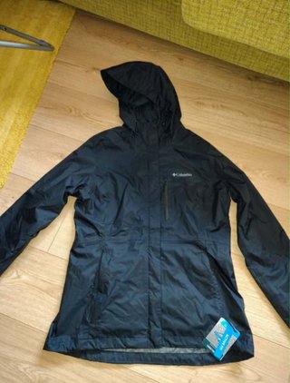 Chaqueta impermeable Columbia negra
