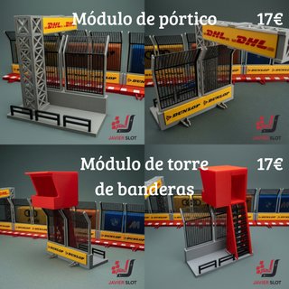 Pit Lane Scalextric 1:32 (versión punta flecha)