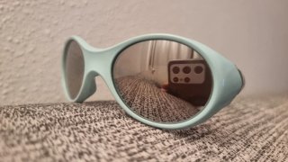 Gafas de sol infantiles color verde azulado
