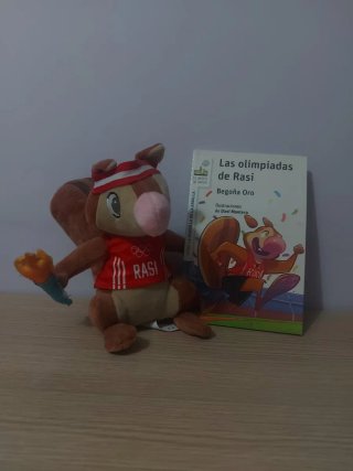 Libro Rasi más peluche, precio de cada uno.