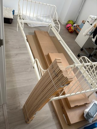 Cama extensible infantil blanca