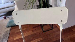 Silla Plegable Blanca de Metal