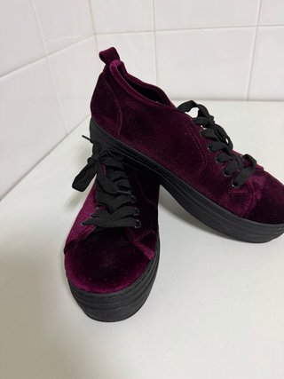 Bambas de Terciopelo Moradas