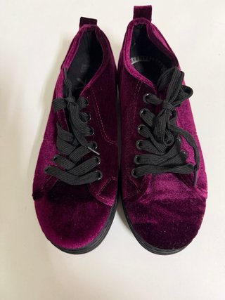 Bambas de Terciopelo Moradas