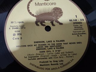 Emerson Lake & Palmer 3LP Live España 1974